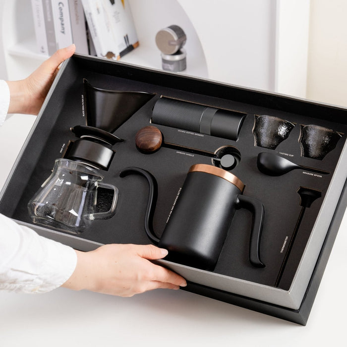 MAVO 2.0 Hand-Drip kahve hediye seti, siyah