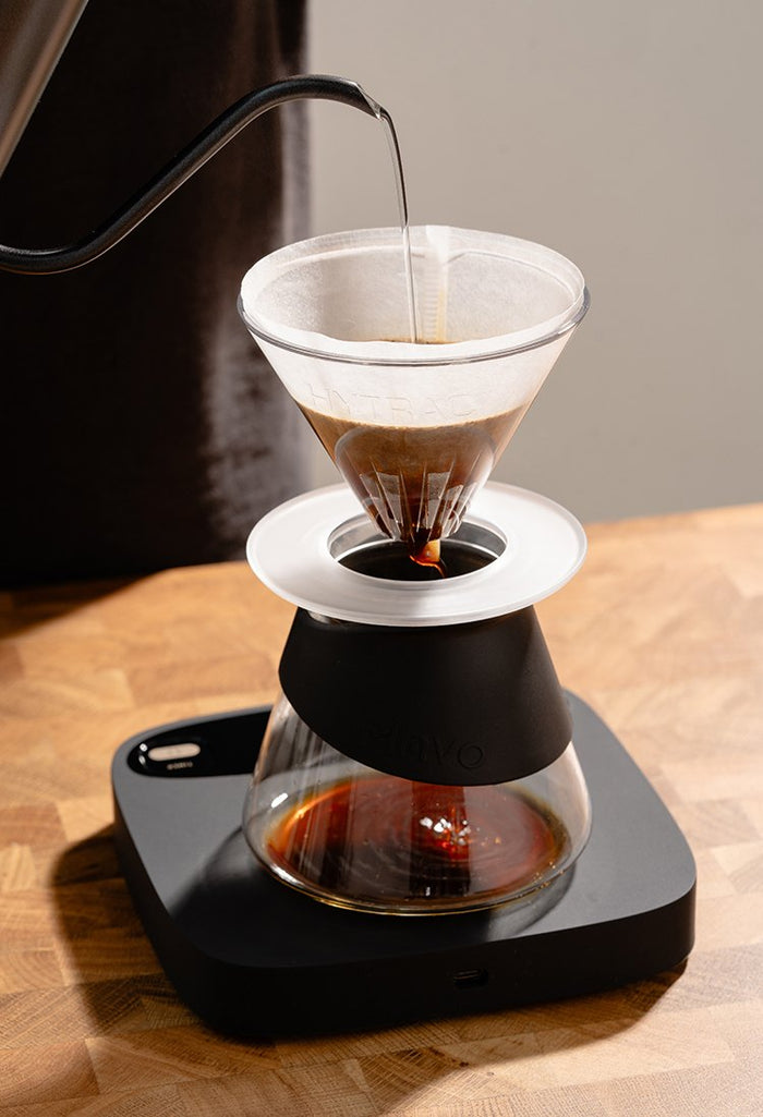 MAVO Hytrac pour over dripper, şeffaf Tritan gövde