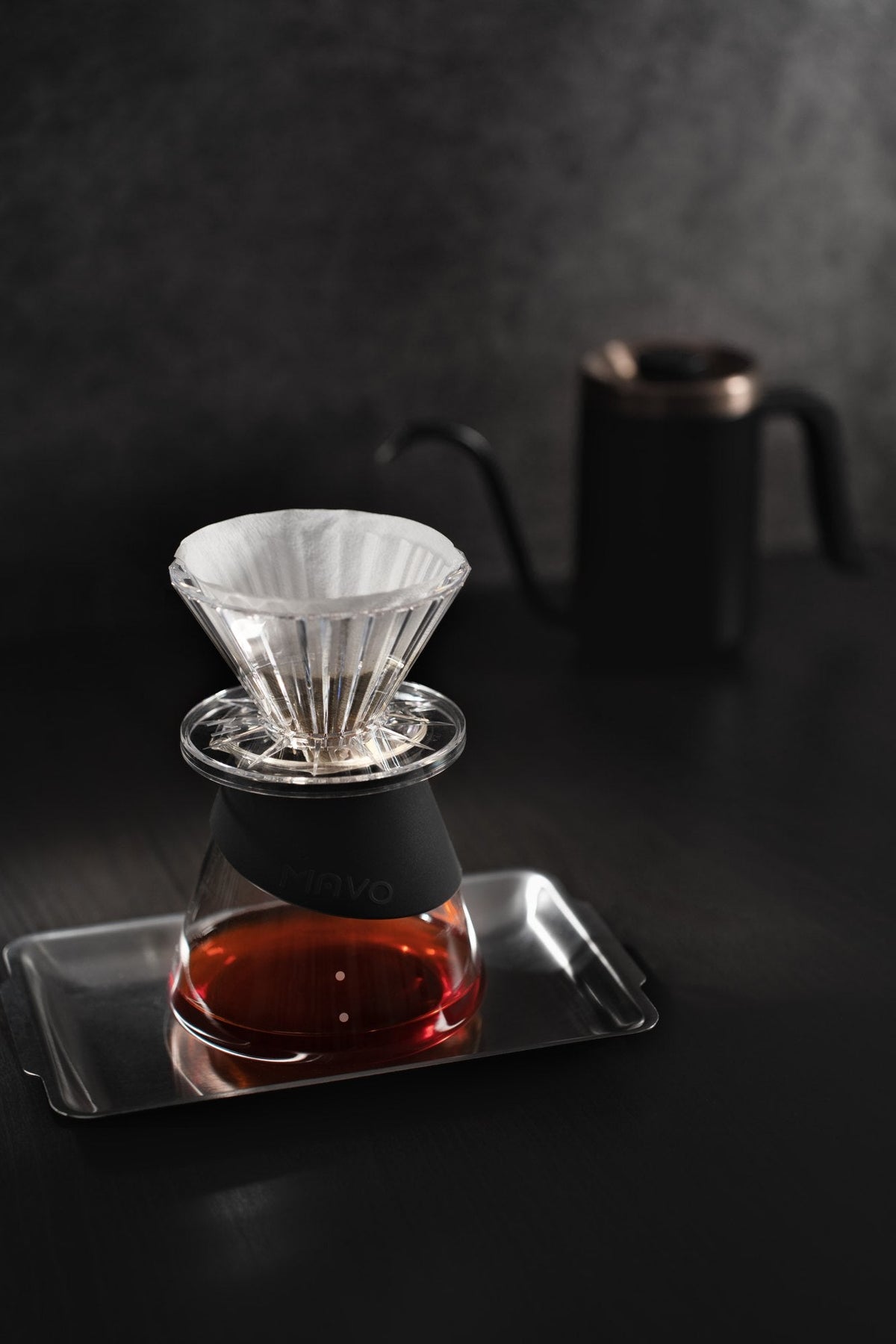 MAVO Startrate pour over dripper, şeffaf Tritan gövde